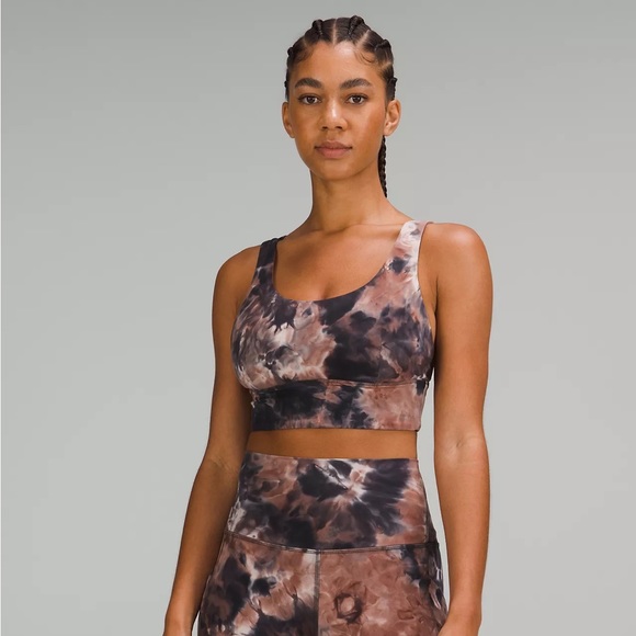 lululemon athletica Tops - NWT Lululemon Align Bra Light Support C/D cup Diamond Dye Smoky Topaz Grey 4